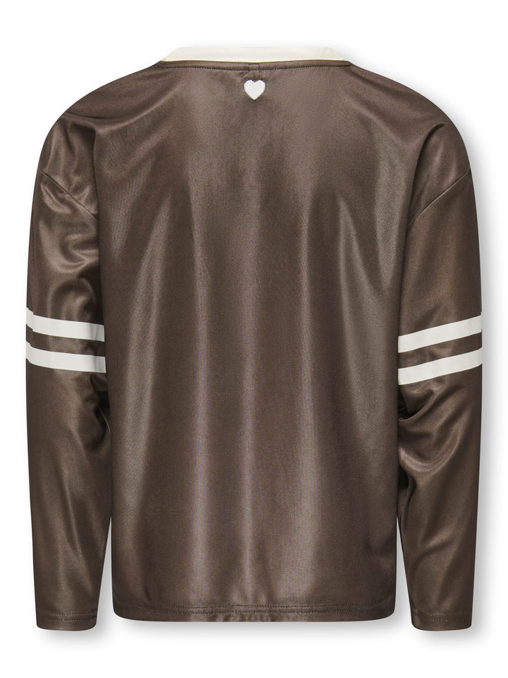 kids only 15392103 lulu top l/m meisjes bruin