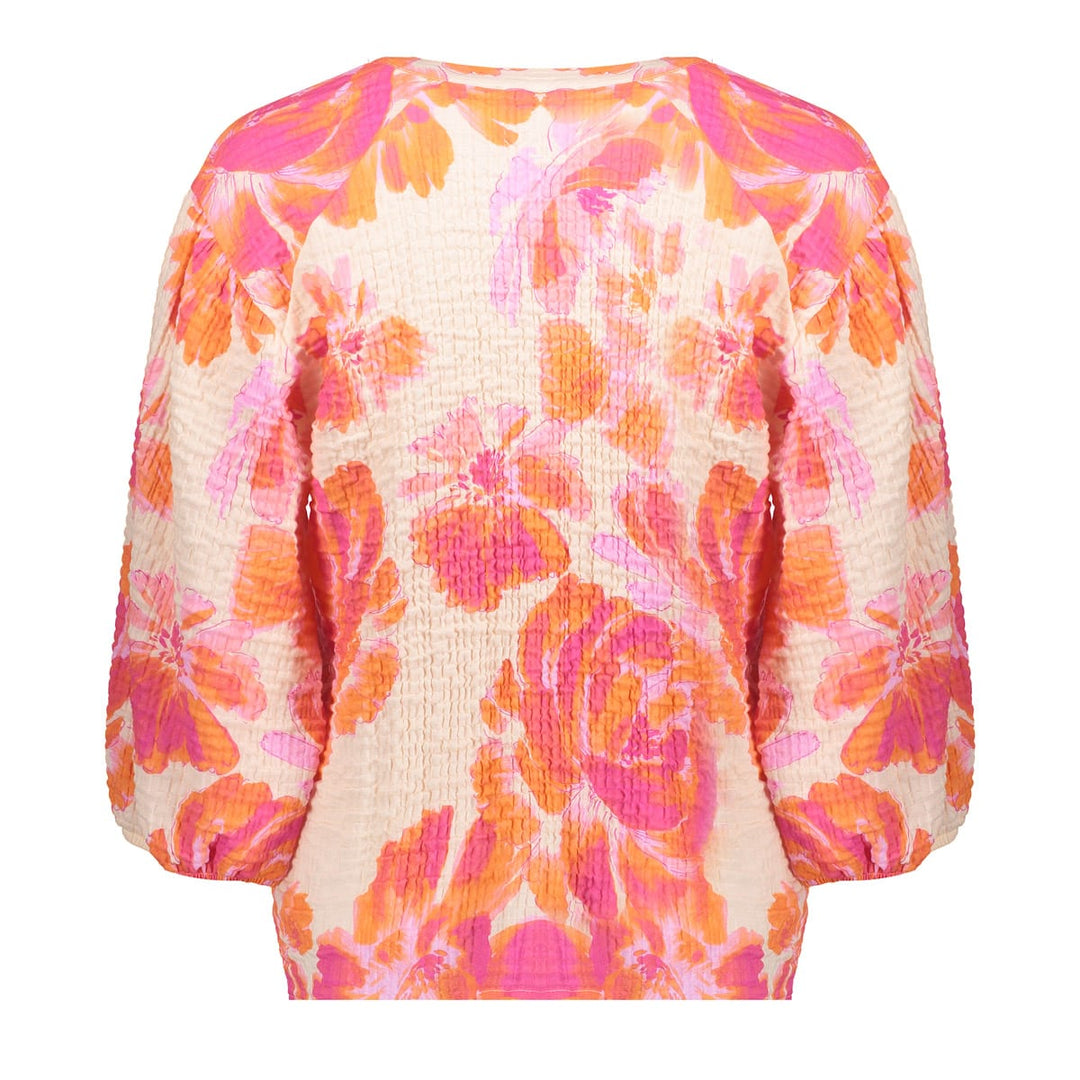Geisha blouse 63490-20 oranje dessin – dames