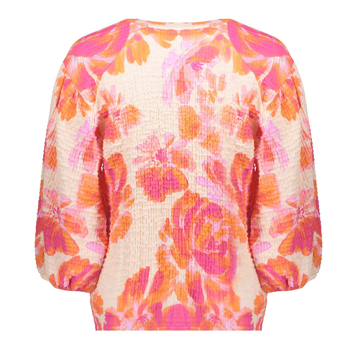 Geisha blouse 63490-20 oranje dessin – dames