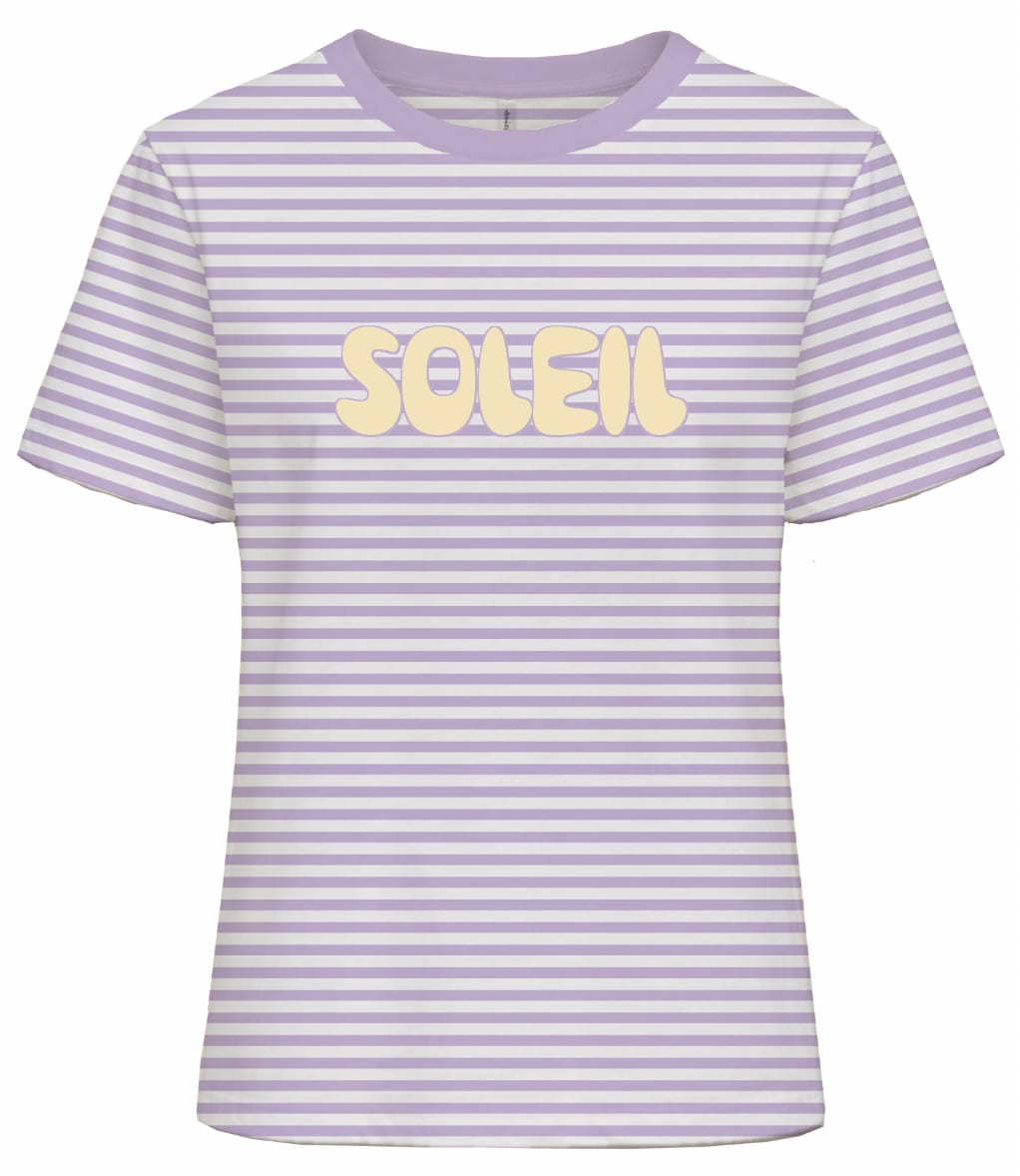 Only Amira t-shirt paars dessin – dames