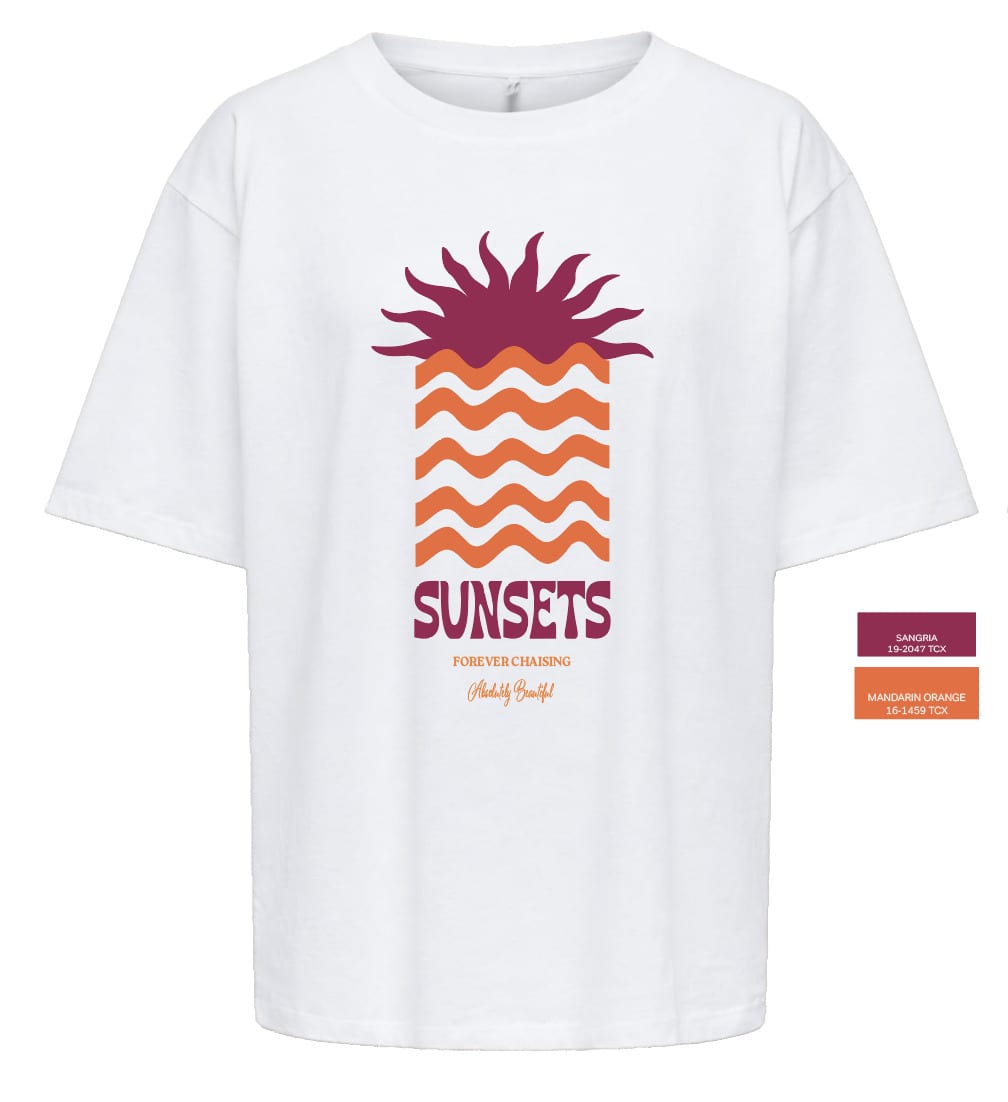 Only ONLBIRA S/S Loose Tee – dames t-shirt off-white