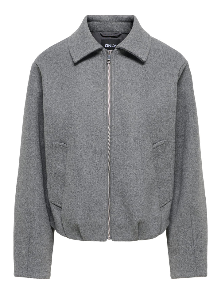 Only 15382201 Trish bomberjack antraciet – dames