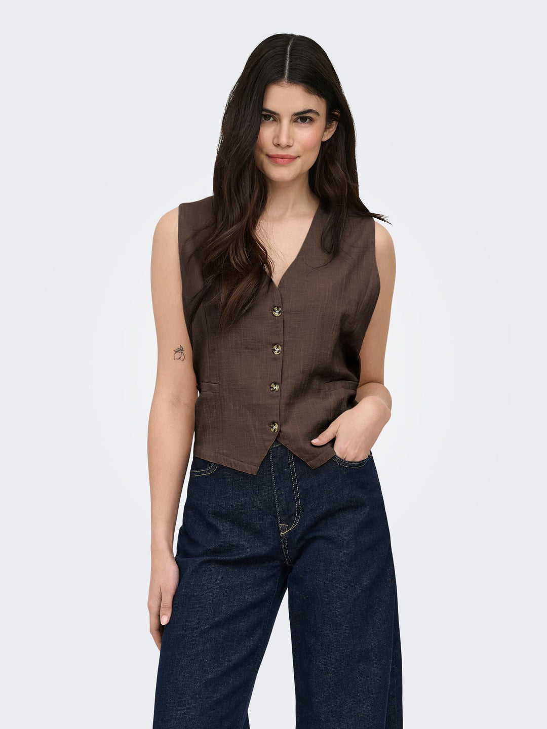 Only Tizana gilet bruin – dames