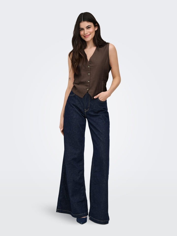 Only Tizana gilet bruin – dames
