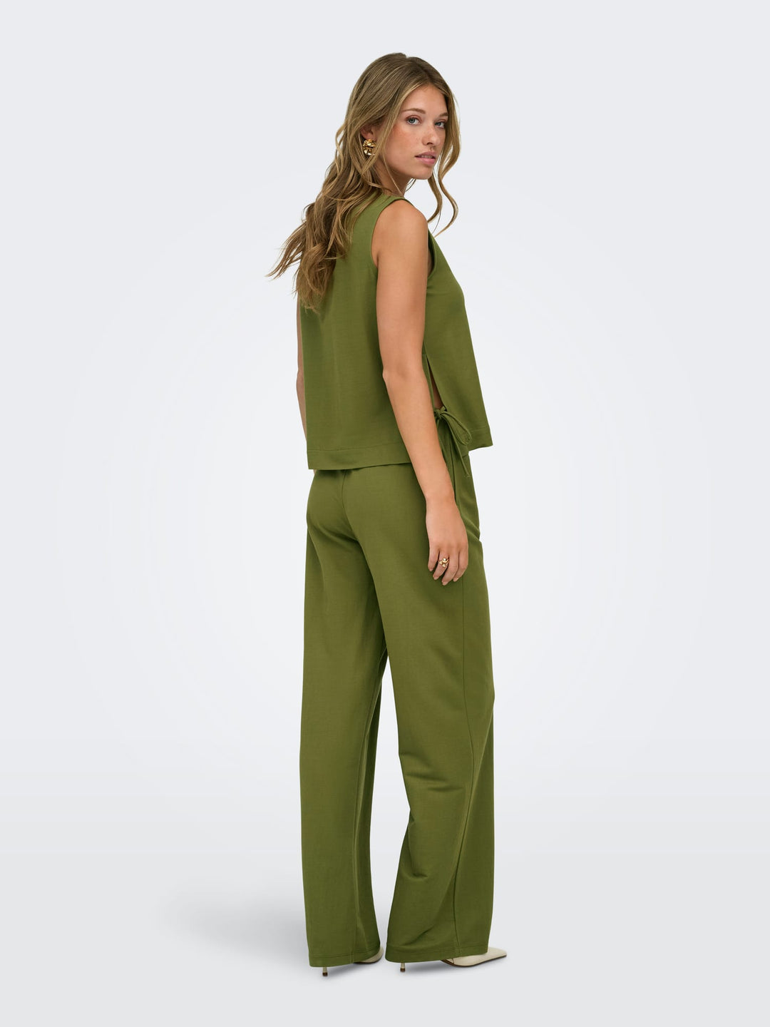 Jacqueline de Yong 15374331 Leslie lange broek groen - L32