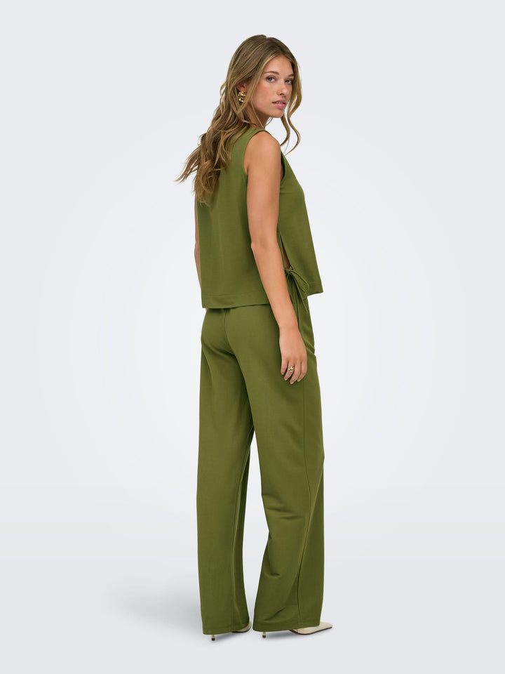 Jacqueline de Yong 15374331 Leslie lange broek groen - L32