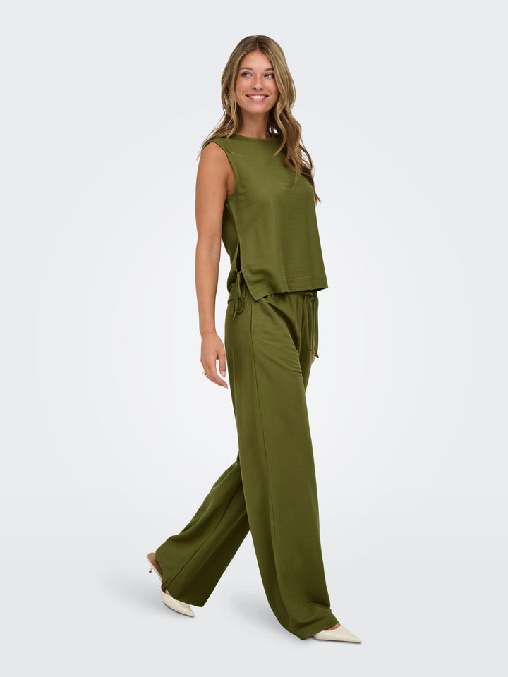 Jacqueline de Yong 15374333 leslie top olijf – dames