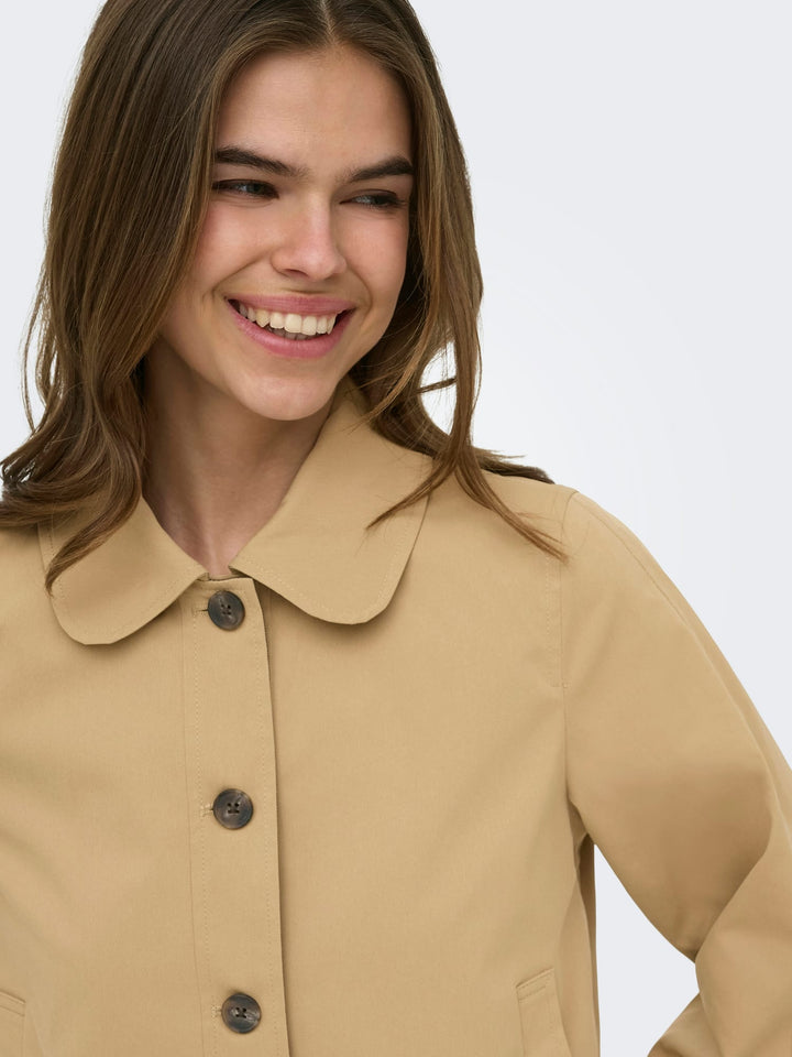 Only ONLORCHID LIFE CONTRAST JACKET OTW - dames jack - Licht Bruin