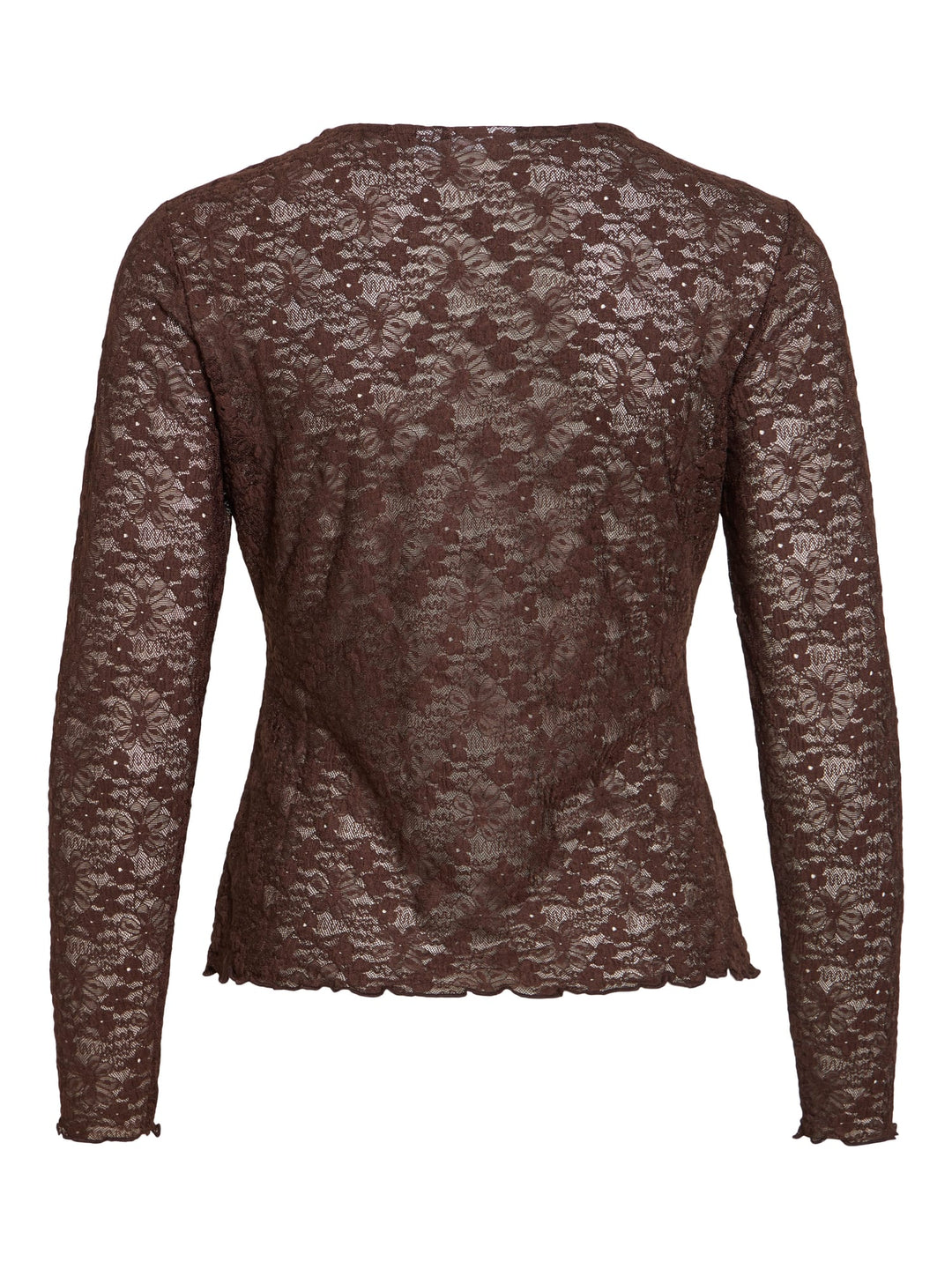 Vila Fay O-hals top bruin – dames