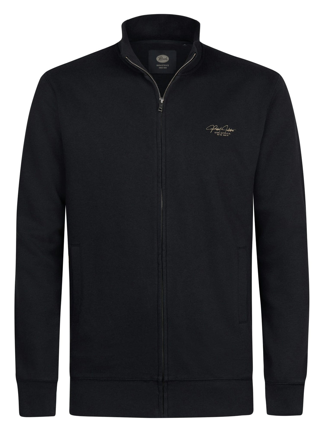 Petrol men M-3060-SWC173 vest sweat zwart – heren