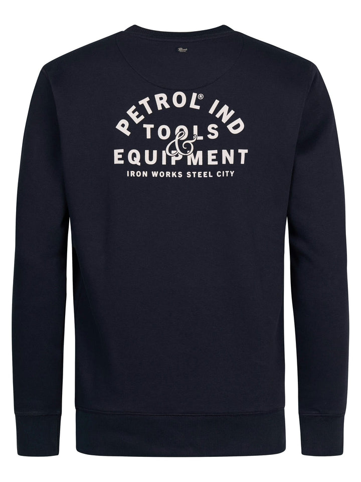Petrol men M-3060-SWR181 sweater heren navy