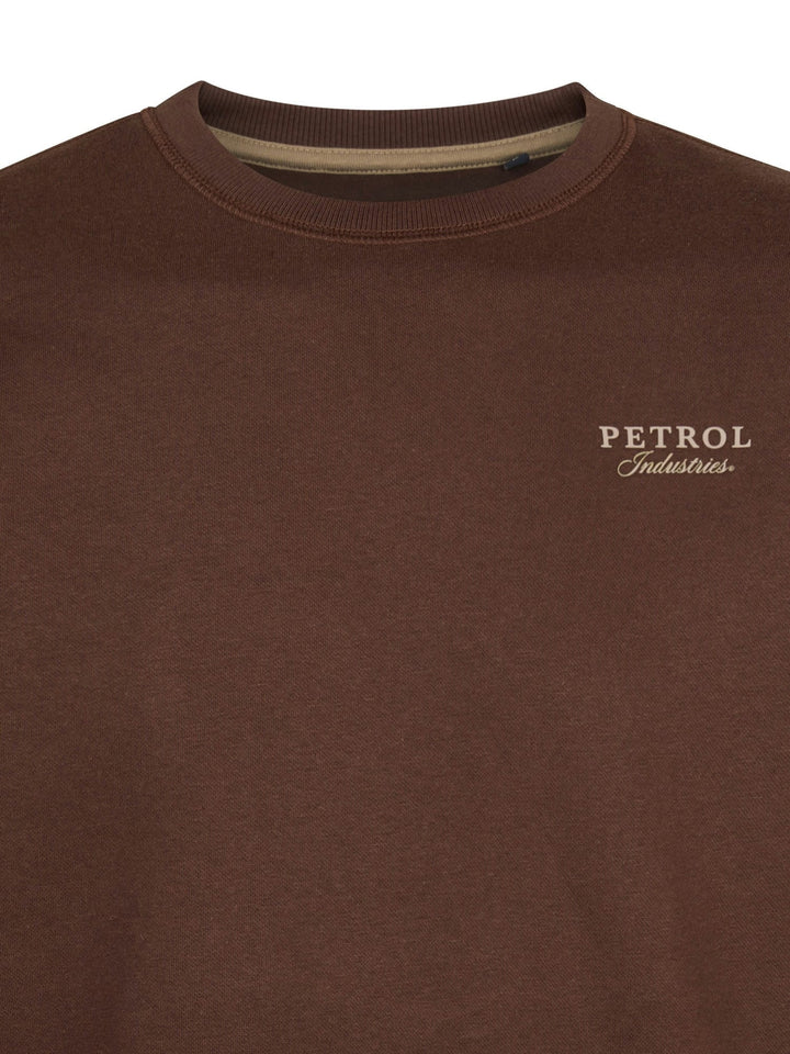 Petrol men M-3060-SWR181 sweater heren bruin