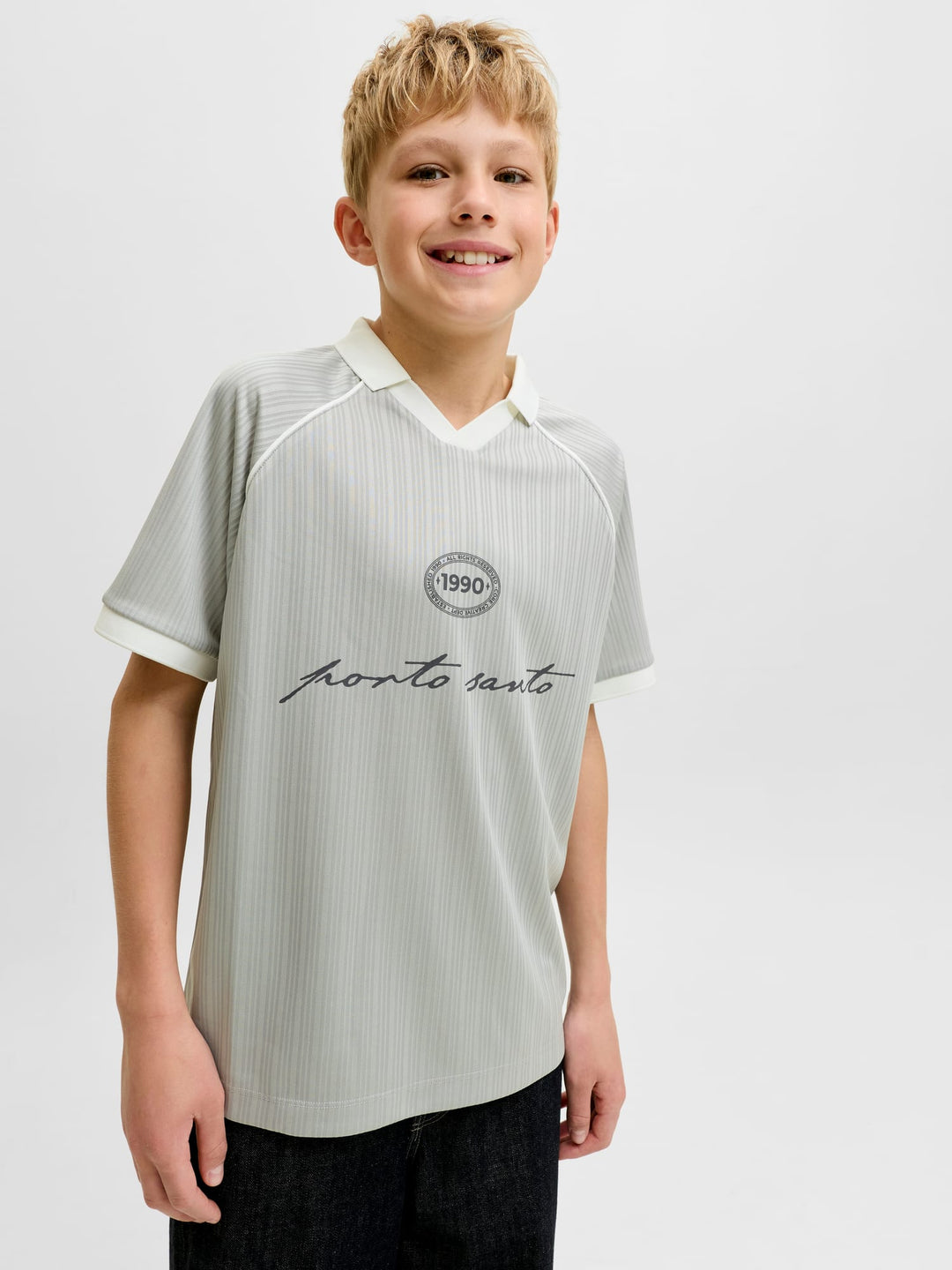 Jack & Jones Kids polo grijs melee – jongens