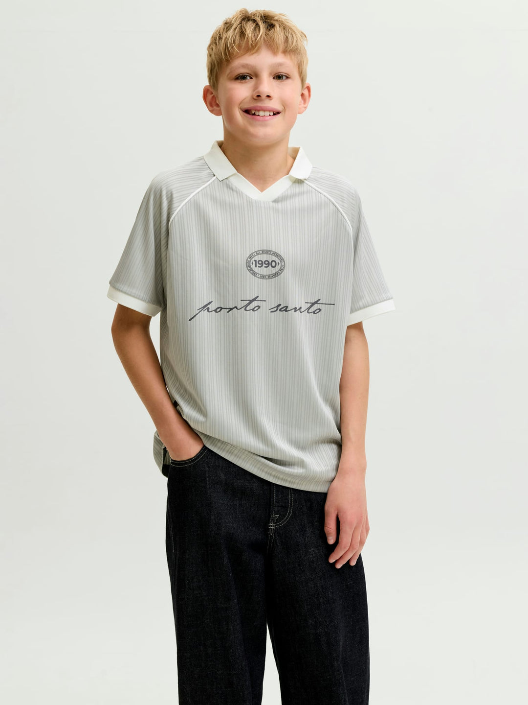 Jack & Jones Kids polo grijs melee – jongens