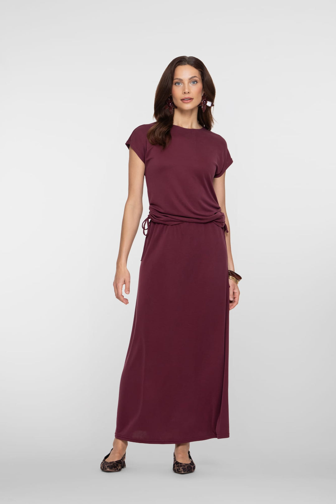 Geisha rok maxi dames bordeaux - 66364-20