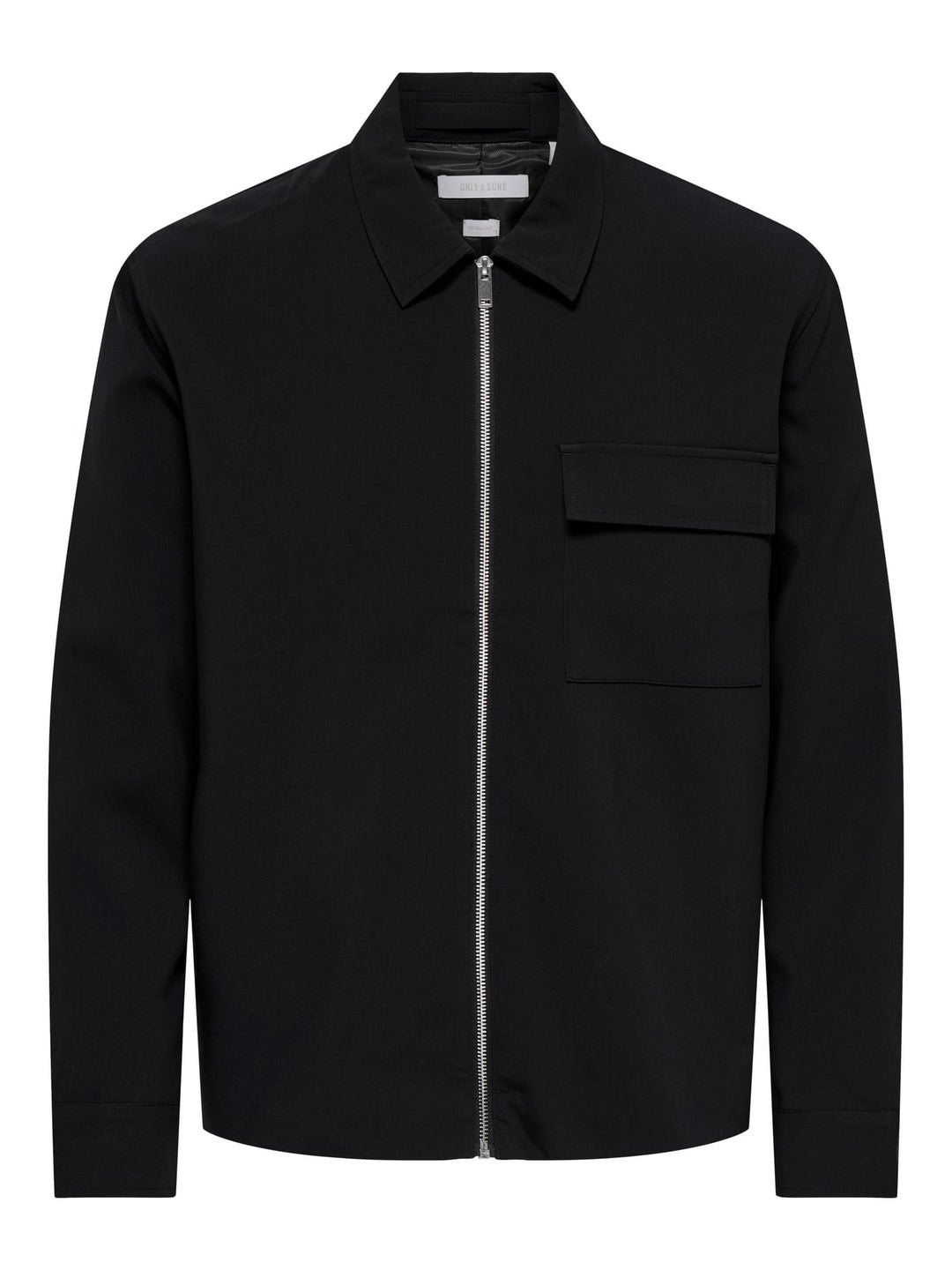 ONLY & SONS zwart overhemd l/m heren – stijlvol en comfortabel