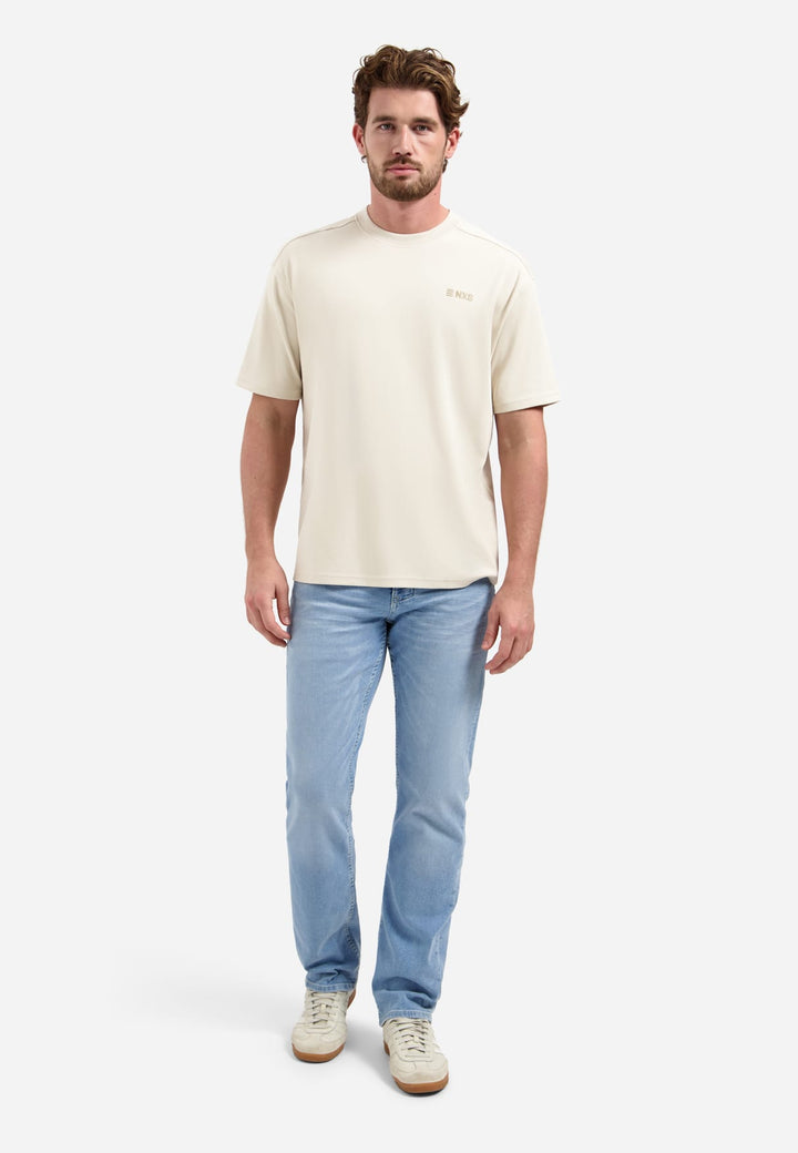 No Excess T-Shirt Crewneck Graphic beige – heren