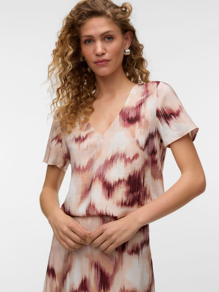 VERO MODA Katerina top ecru dessin – dames