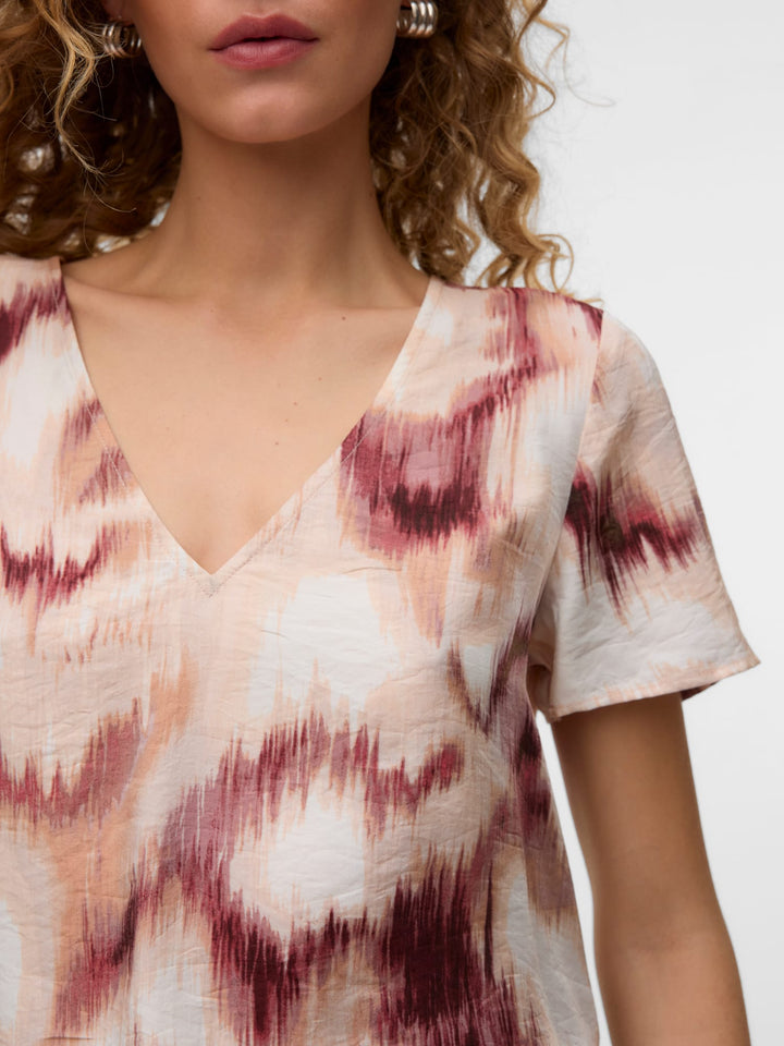 VERO MODA Katerina top ecru dessin – dames