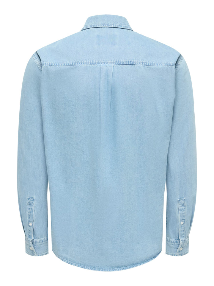 ONLY & SONS Orson denim overhemd – heren - Blue Denim