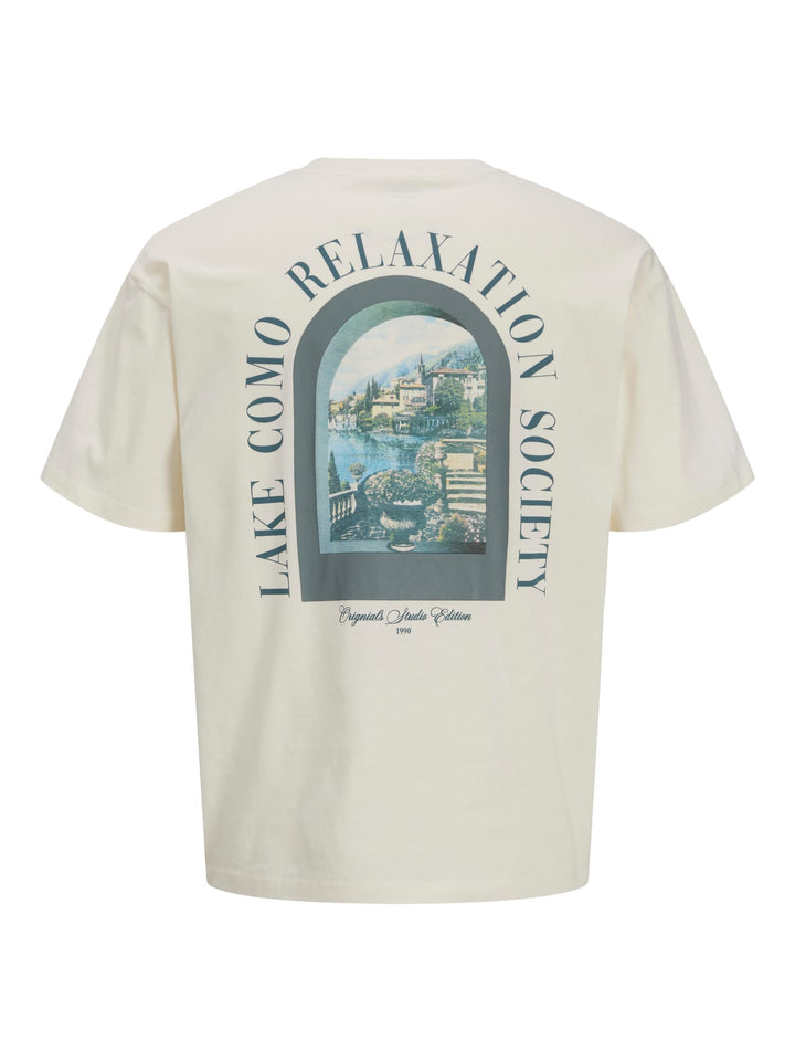 Jack & Jones Desti T-shirt off-white – heren