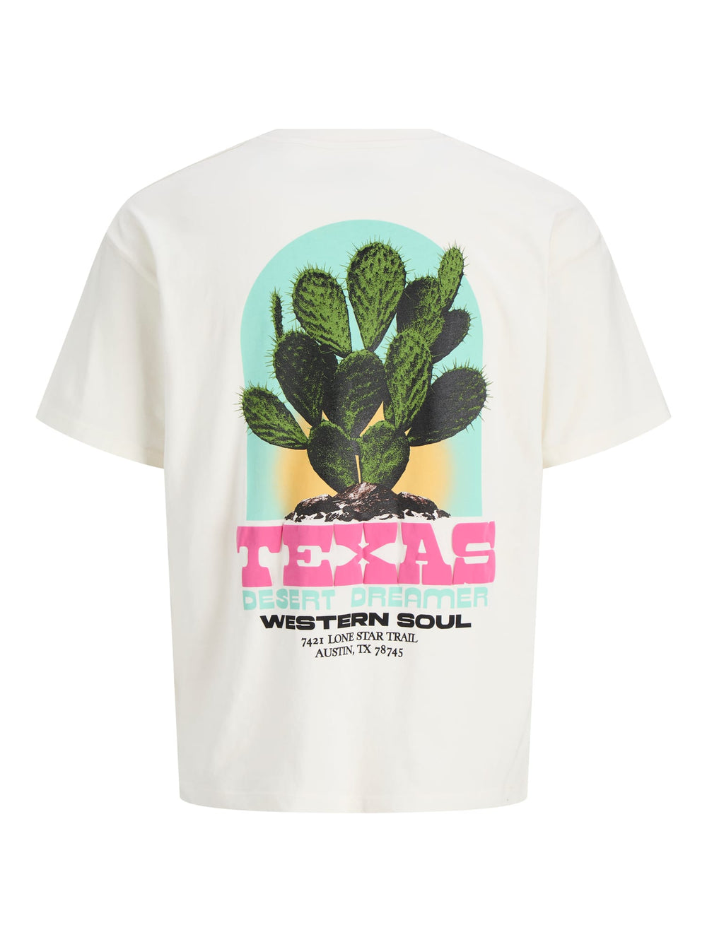 Jack & Jones JORSAG T-shirt ecru – heren
