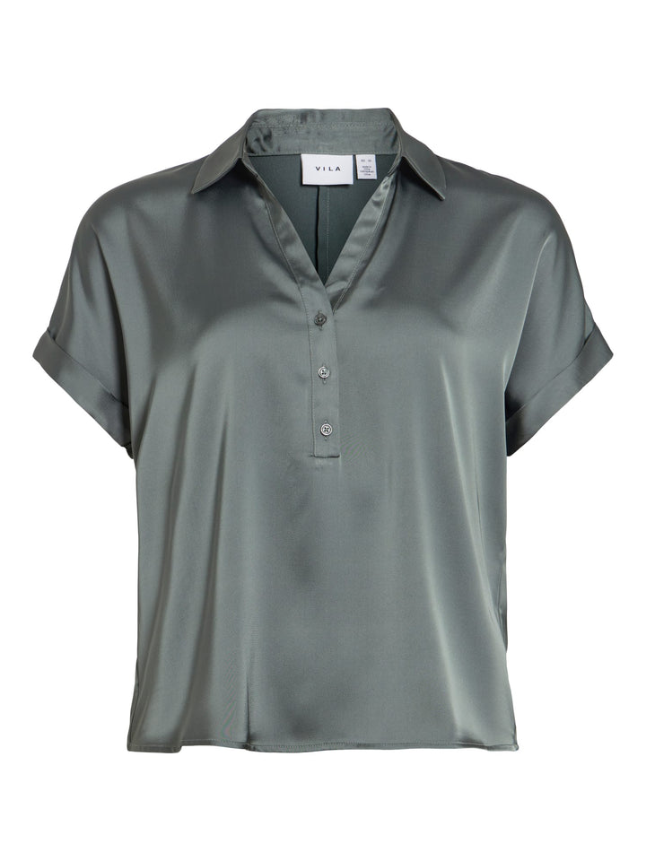 Vila 14107405 Enna polo k/m dames olijf