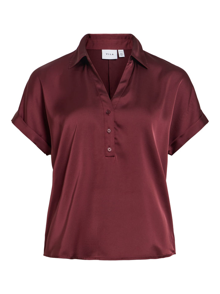 Vila Enna polo k/m bordeaux – dames