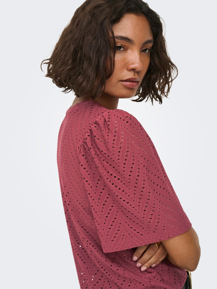 Jacqueline de Yong top bordeaux – dames