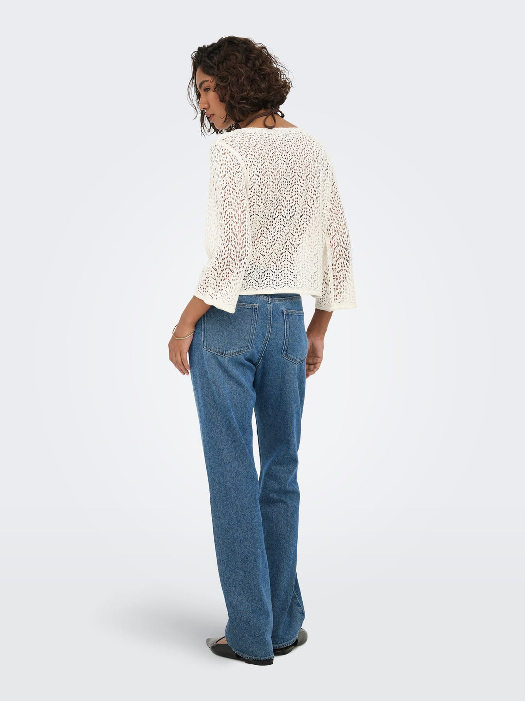 Jacqueline de Yong 15384301 Mika - dames trui off-white
