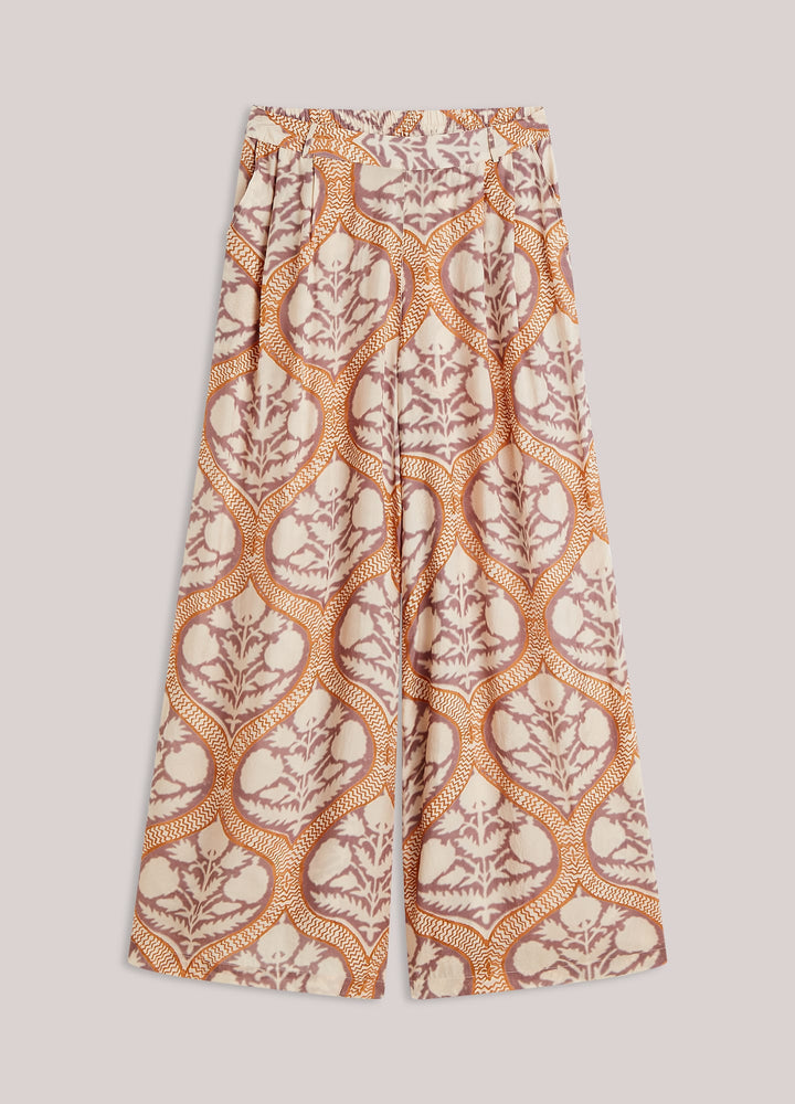 Summum lange broek dames oranje dessin – 4S2901-12121