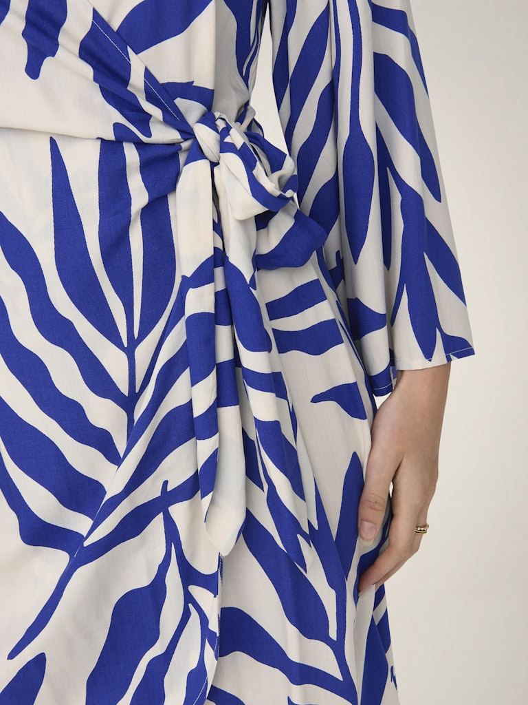 Jacqueline de Yong Sezen jurk kort blauw dessin – dames