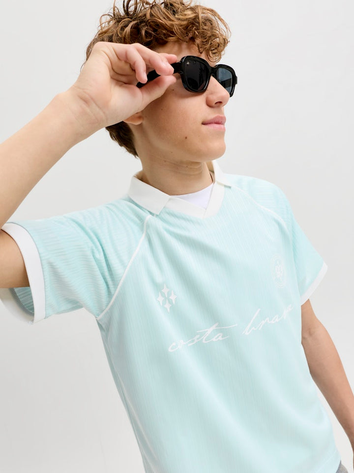 Jack & Jones Kids polo lichtblauw – jongens