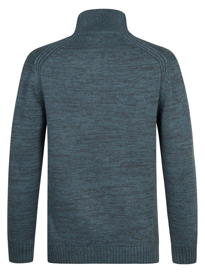 Petrol men M-ROS-KWC206 trui heren blauw dessin