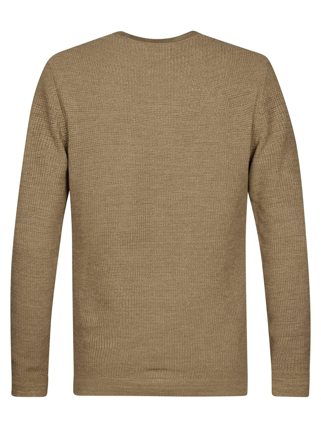 Petrol men M-3060-KWR225 polo k/m heren bruin dessin - Licht Bruin
