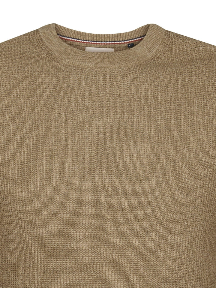 Petrol men M-3060-KWR225 polo k/m heren bruin dessin - Licht Bruin