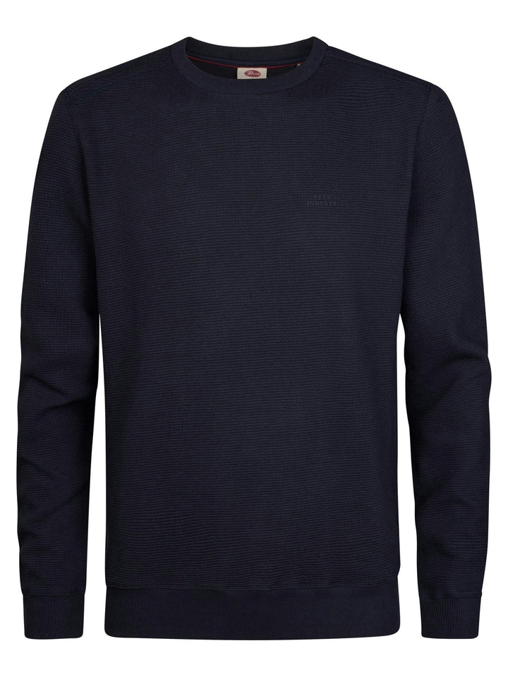 Petrol men M-3060-SWR303 polo k/m heren blue denim - Navy
