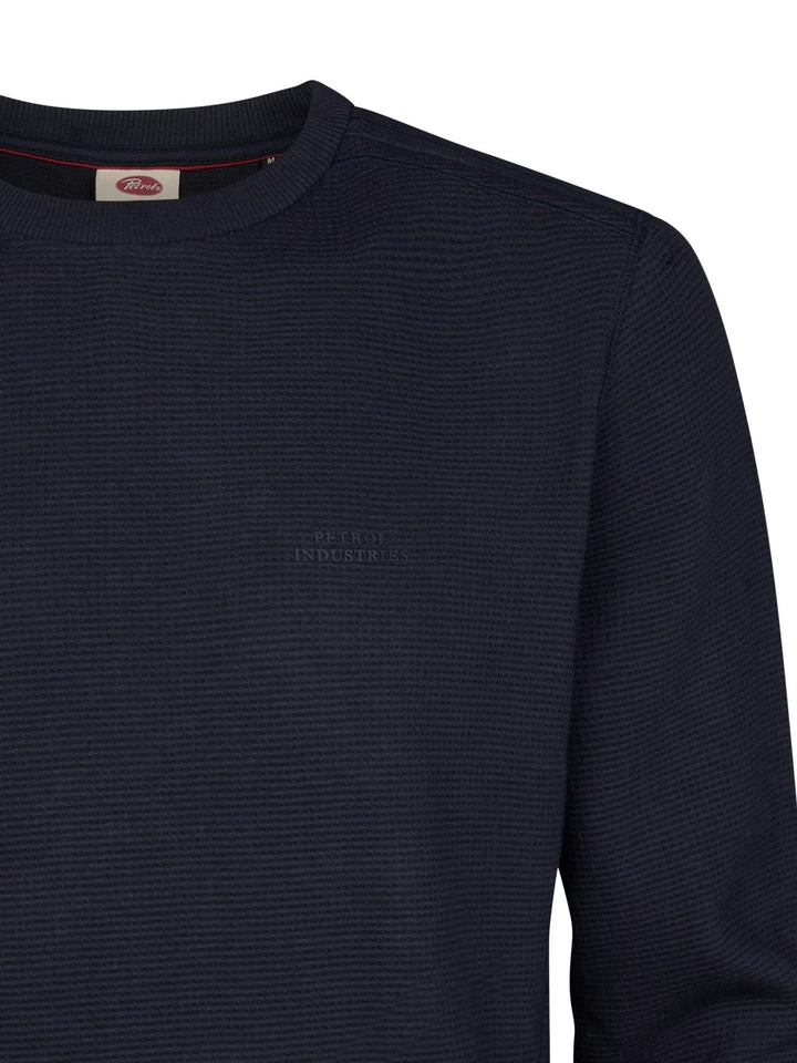 Petrol men M-3060-SWR303 polo k/m heren blue denim - Navy