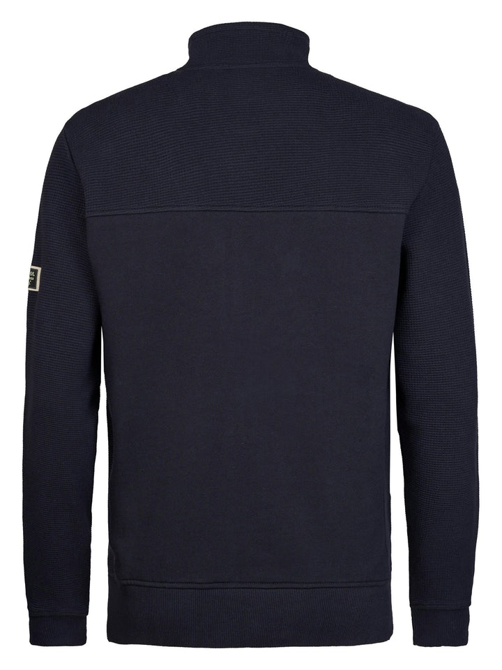 Petrol men M-3060-SWC314 vest sweat heren navy