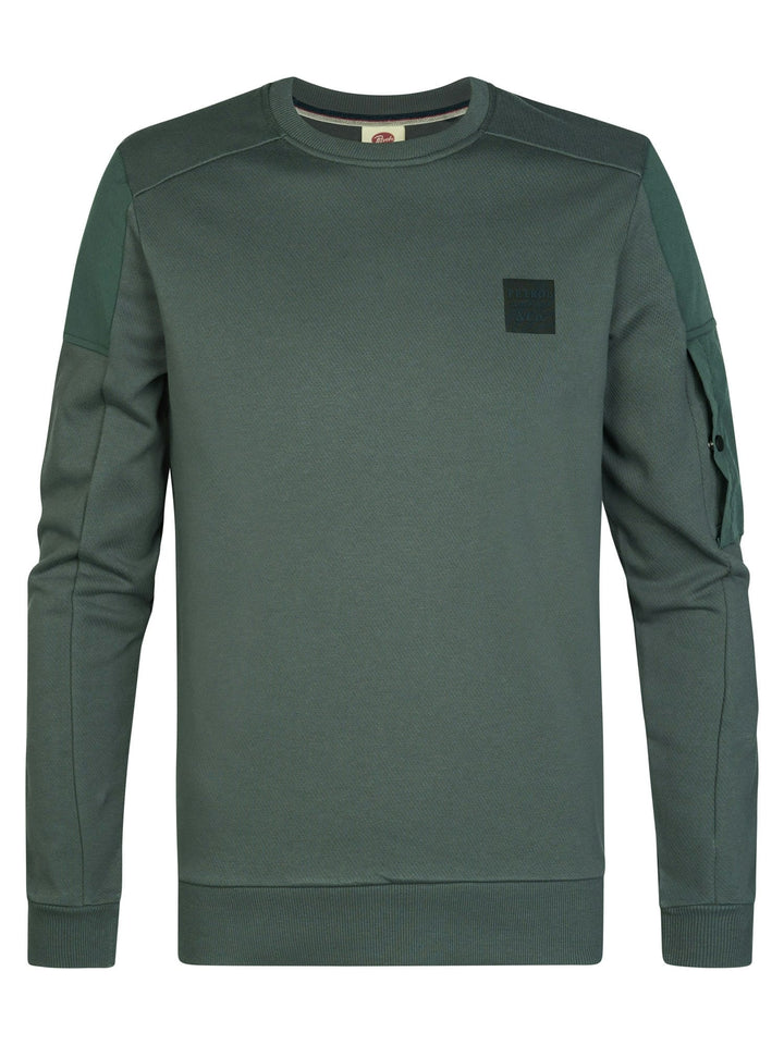 Petrol men M-3060-SWR322 sweater heren olijf