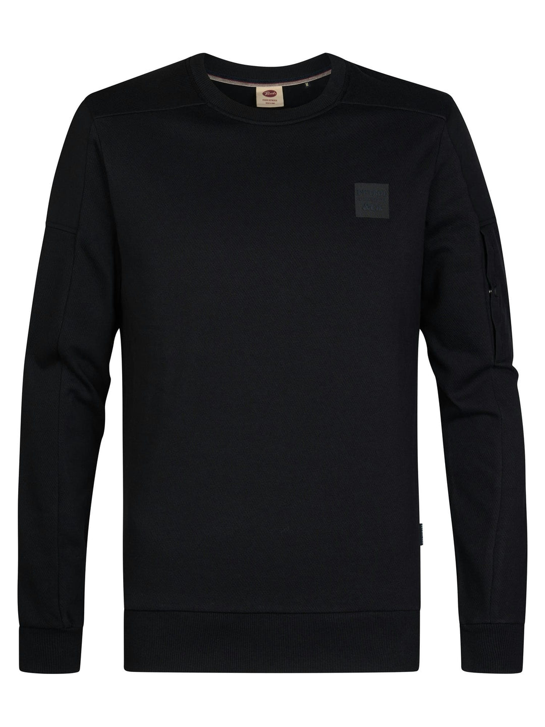Petrol men M-3060-SWR322 sweater zwart – heren