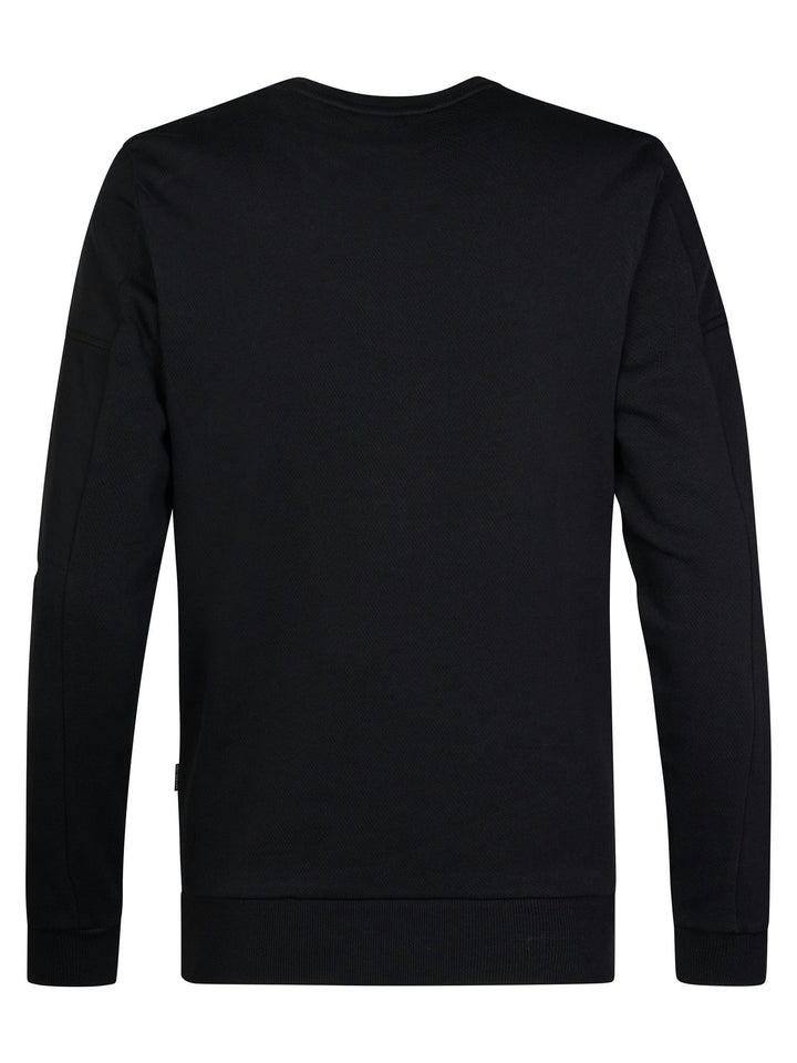 Petrol men M-3060-SWR322 sweater zwart – heren