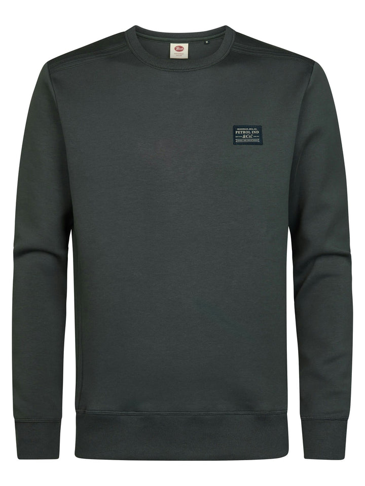 Petrol men M-3060-SWR349 sweater heren olijf