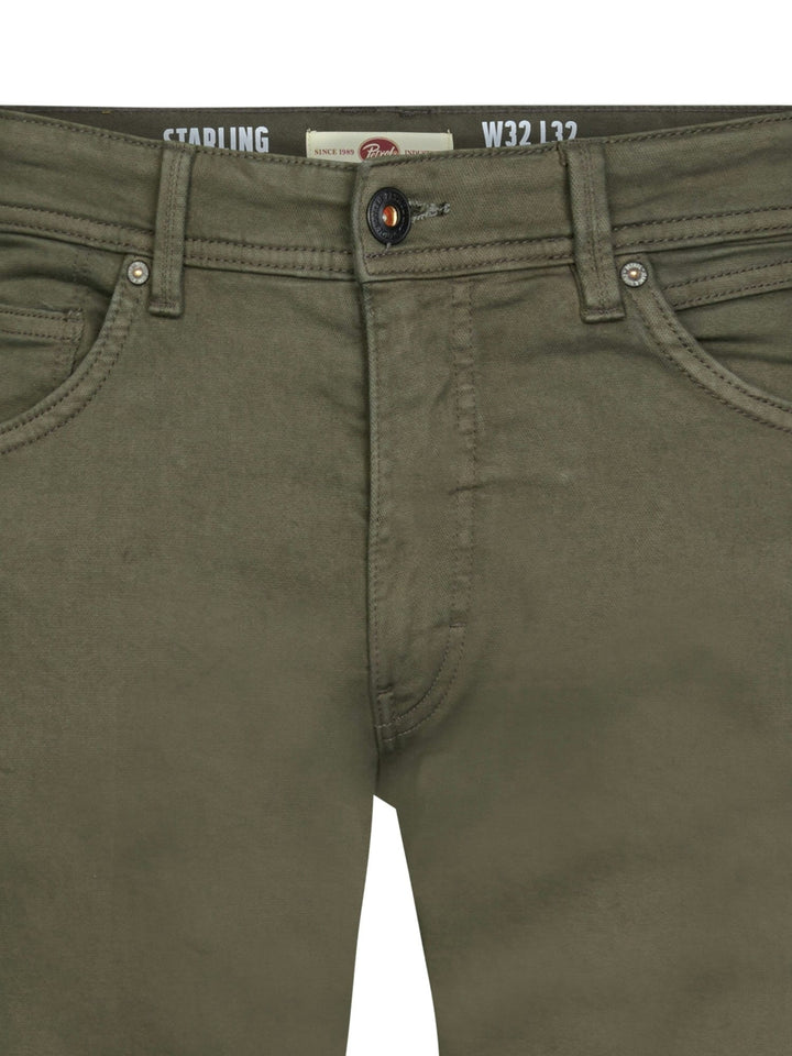 Petrol men M-3060-DNM010 lange broek antraciet – heren - Donkergroen - L32