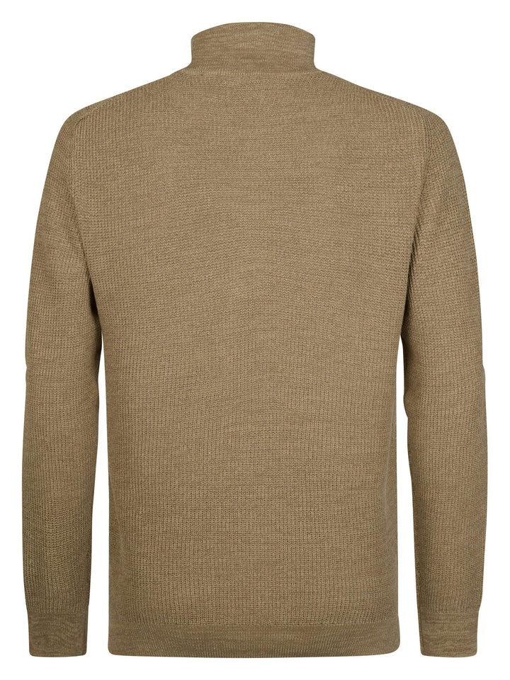 Petrol men M-3060-KWC227 polo k/m heren bruin dessin - Camel