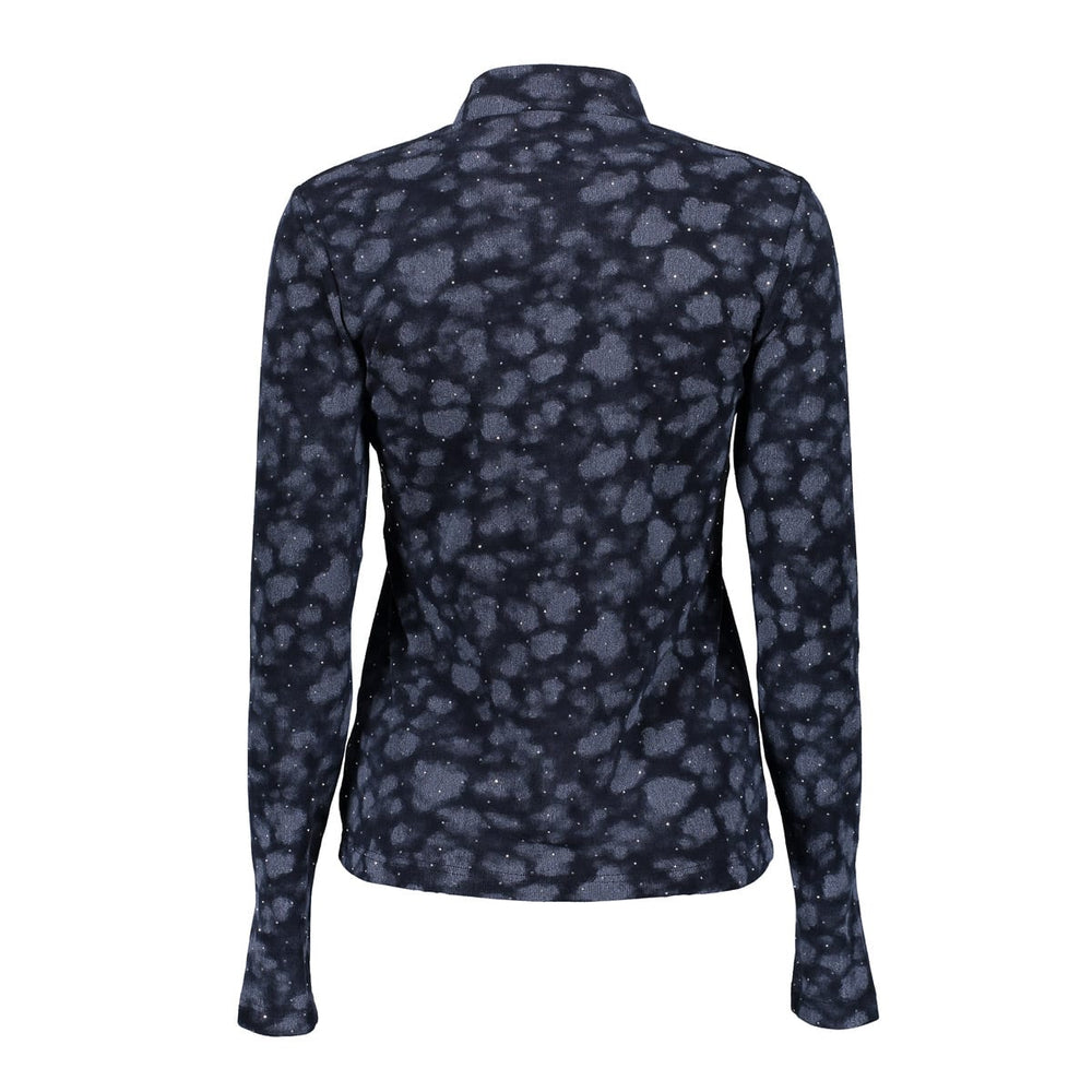 Geisha 62585-14 top l/m dames blauw dessin