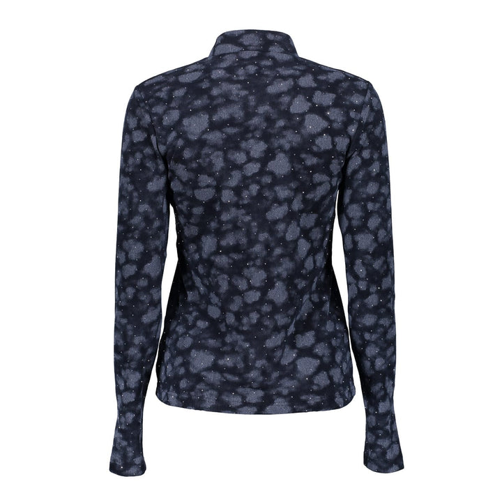 Geisha 62585-14 top l/m dames blauw dessin