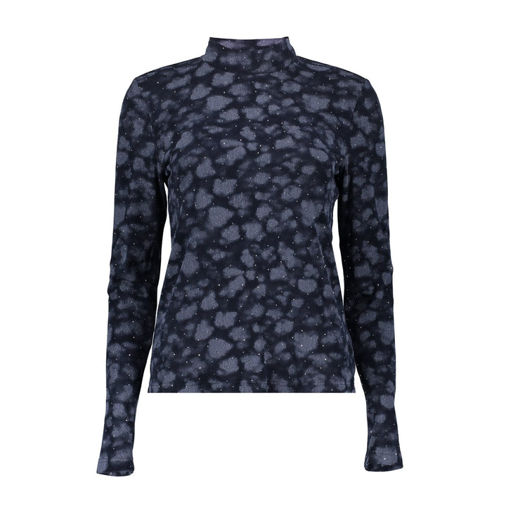 Geisha 62585-14 top l/m dames blauw dessin