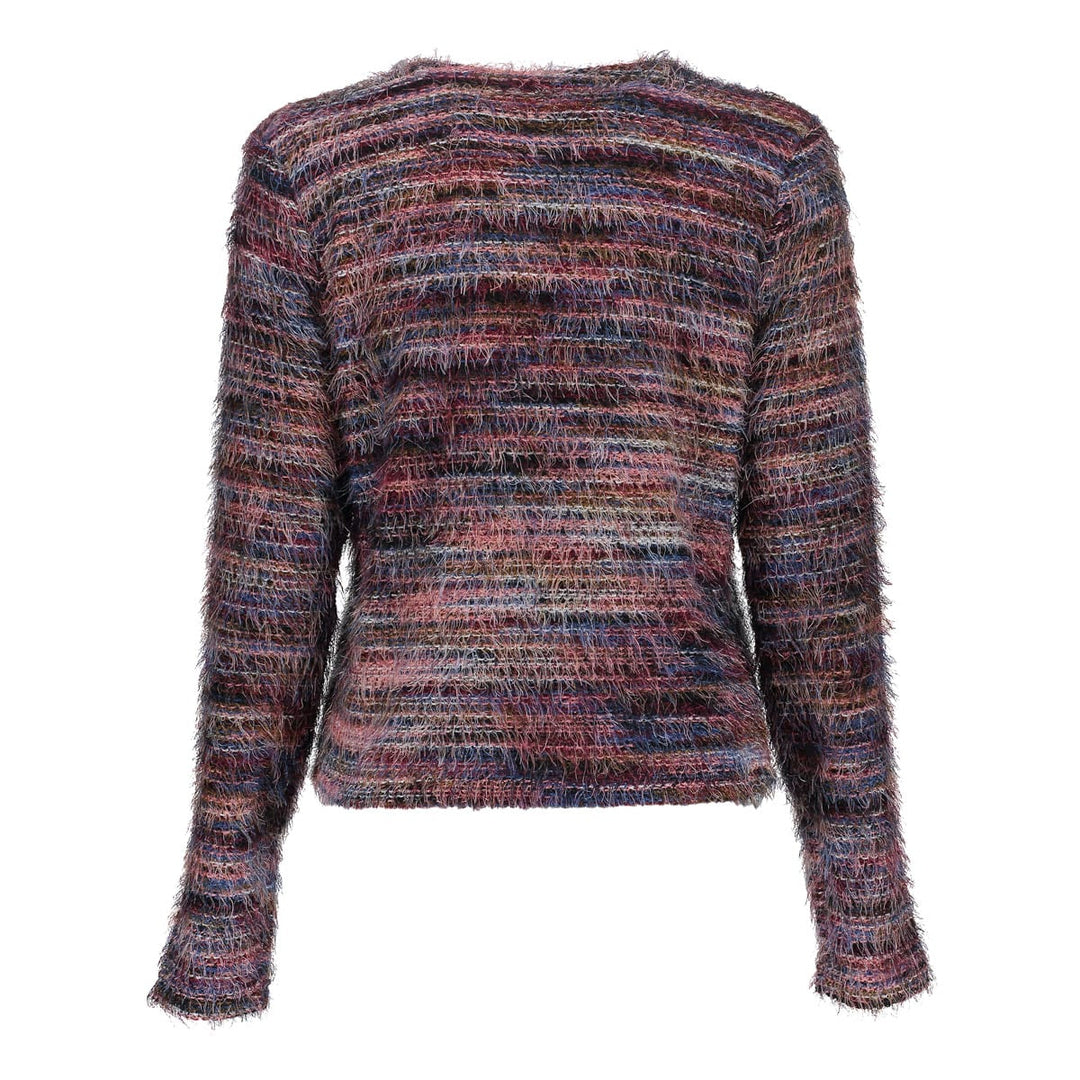 Geisha 64500-10 vest gebreid dames rood dessin