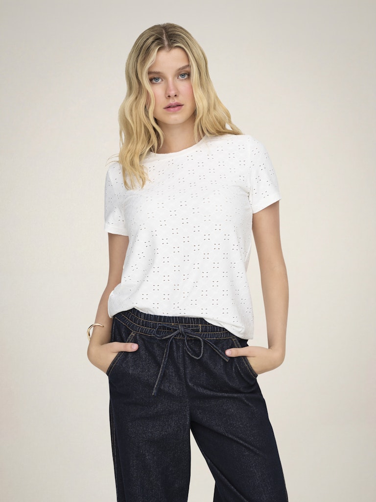 Jacqueline de Yong Cathinka top off-white – dames